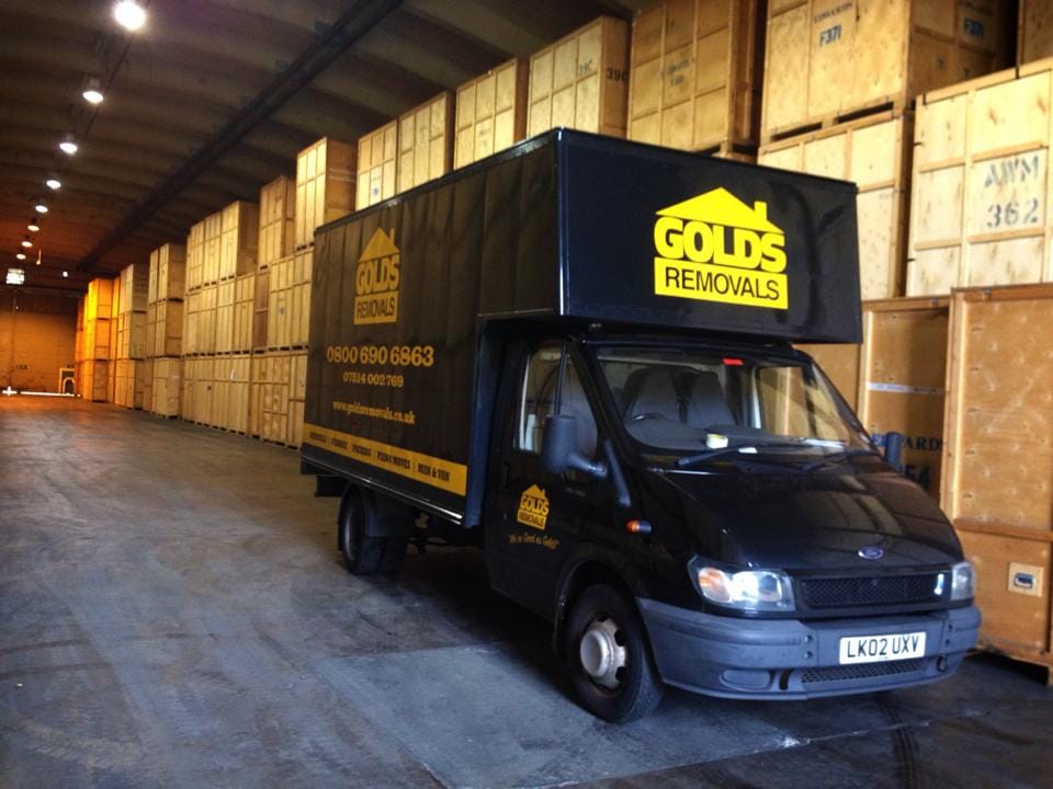 Golds removals secure storage