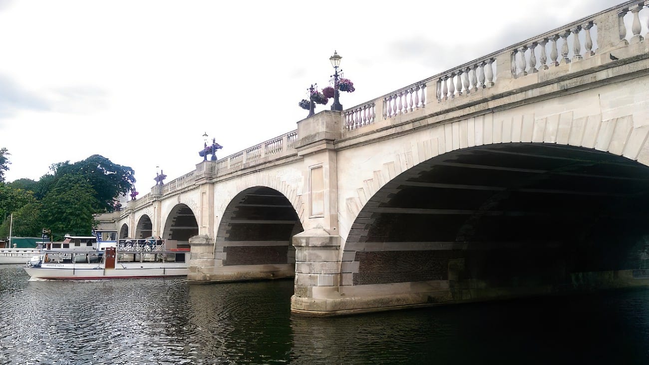 Kingston upon Thames riverside and bridge
