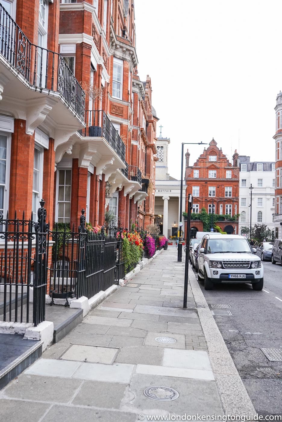 Typical residential street scene near Kensington