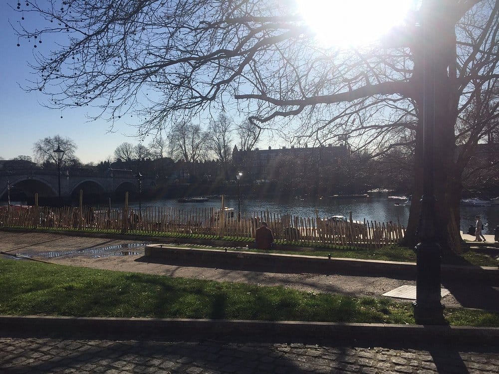 Sunset over Richmond riverside